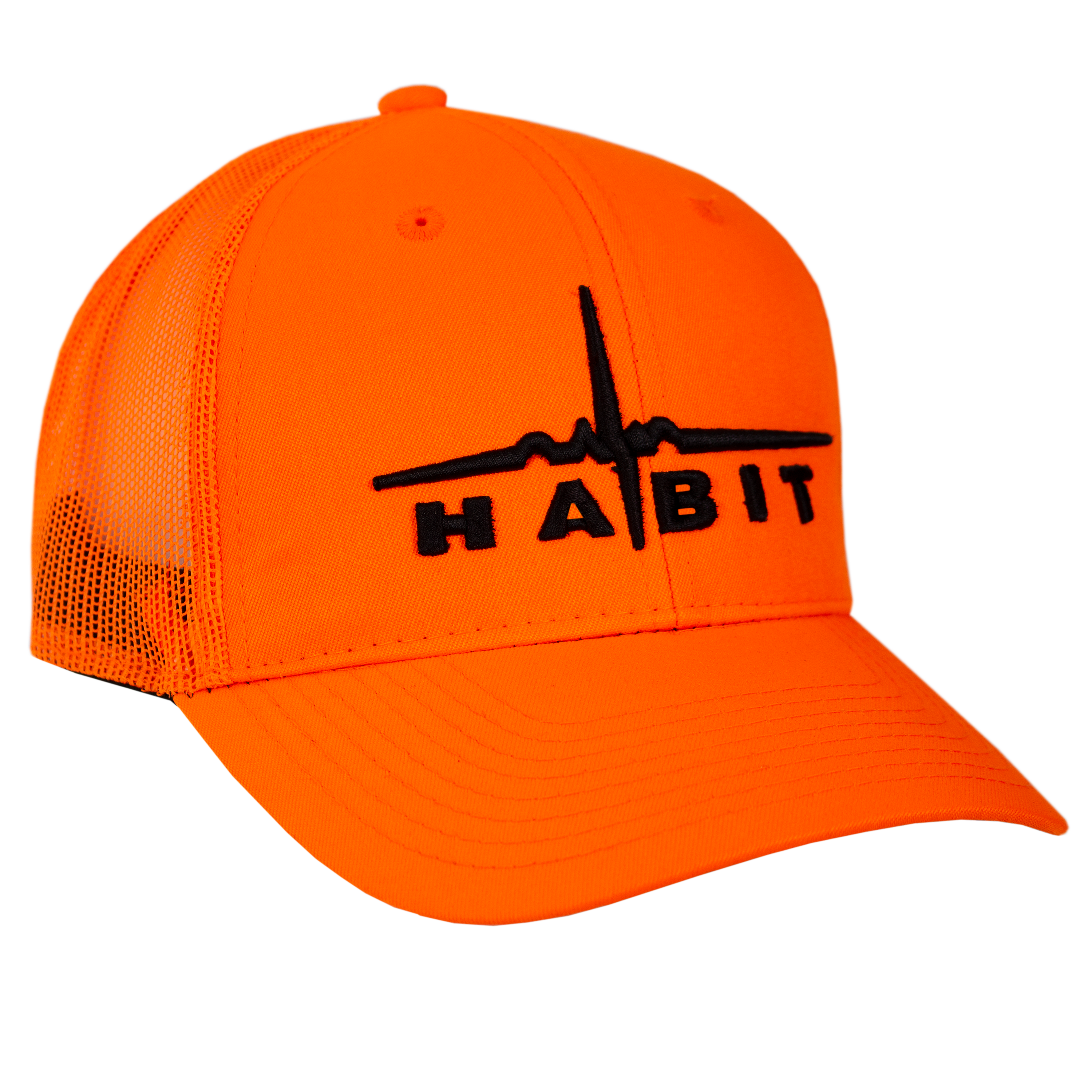 Blaze Orange Mesh Back Hat – Habit Outdoors - Main Image