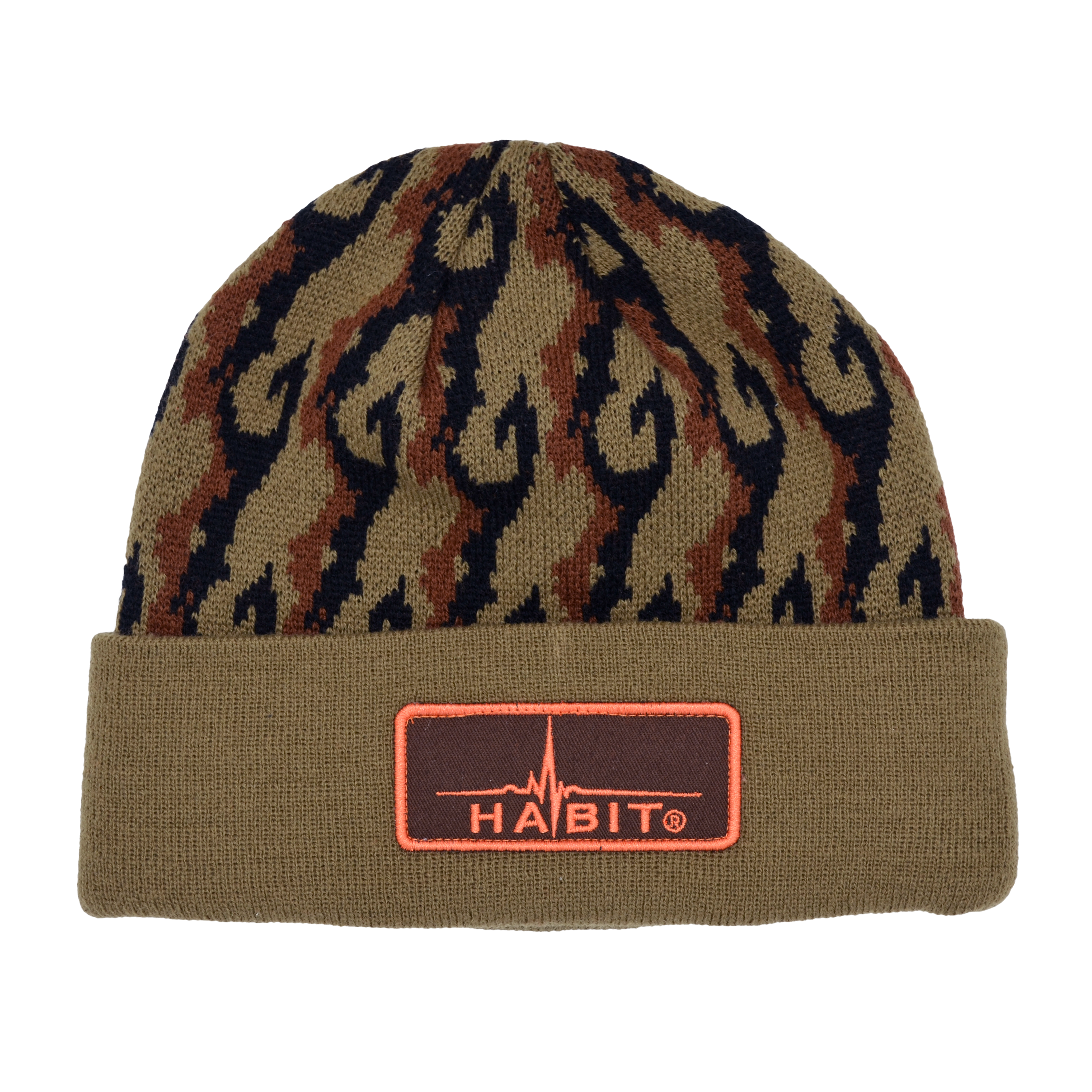 Knit Camo Stocking Cap Habit Outdoors