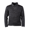 Men's Shawl Collar Pullover Black front on form