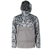 Men’s Tamarac Cove Lightweight Anorak Arctic back hood up Aqua view dusk