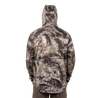 Men’s Shadow Series Zoned Performance ¼ Zip Hoodie Mossy Oak Coyote back hood up
