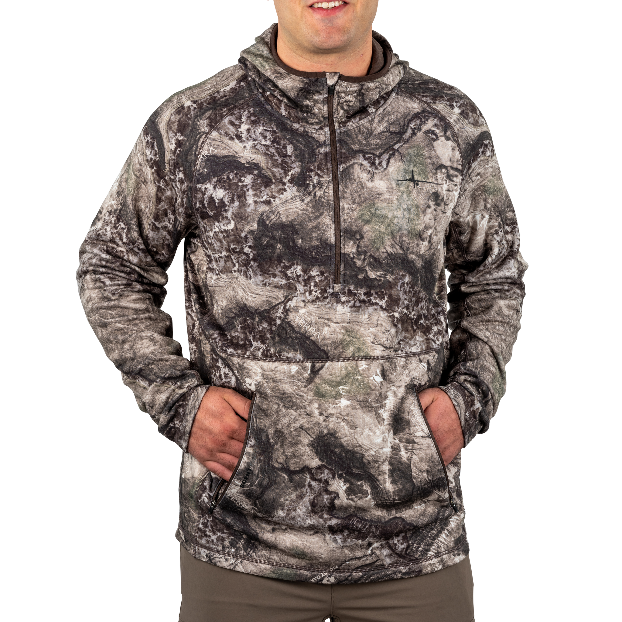 Men's Shadow Series Zoned Performance ¼ Zip Hoodie – Habit Outdoors Men's Shadow Series Zoned Performance ¼ Zip Hoodie – Habit Outdoors