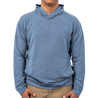 Men's Performance Fleece Hoodie Flint Stone front on model