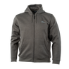 Men's Heavy Weight Full Zip Hoodie Gunmetal front on form