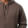 Men's Heavy Weight Full Zip Hoodie Major Brown drawstring