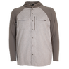 Men's Outdoor Hybrid Hoodie Morel heather front on form
