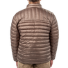 Men's Recycled Synthetic Down Puffer Major Brown Back on model