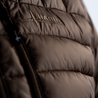 Men's Recycled Synthetic Down Puffer Major Brown exterior fabric