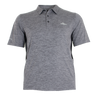Men's Windy Mesa Fishing Polo Black Sharkskin Heather front on form