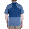 Men's Windy Mesa Fishing Polo Estate Infinity Blue Heather back on model