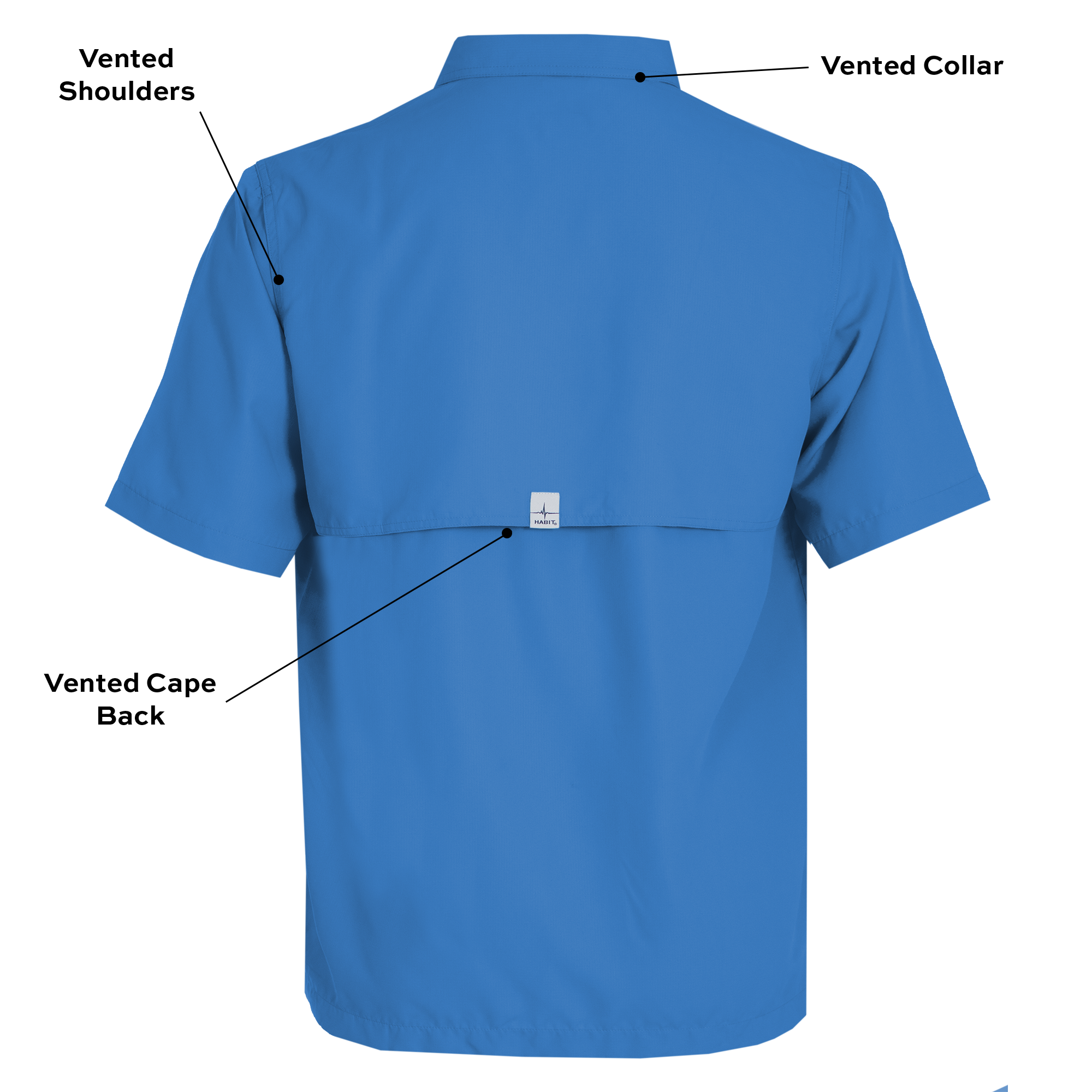 Men's Flushing Bay Short Sleeve Fishing Shirt โ Habit Outdoors