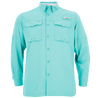 Men's Flushing Bay Long Sleeve Fishing Shirt Barbados Beach Front On Form