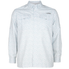 Men's Flushing Bay Long Sleeve Fishing Shirt Fly Away Lagoon front on form