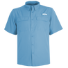 Men's Trappers Cabin Hybrid Short Sleeve Fishing Shirt Pacific Coast front on form
