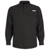 Men's Trappers Cabin Hybrid Long Sleeve Fishing Shirt Black Front
