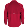 Men's Trappers Cabin Hybrid Long Sleeve Fishing Shirt Brick Red Back on form