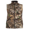 Men's Early Dawn Sherpa Shell Vest Realtree APX Front on form