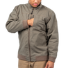 Men's Sherpa Lined Canvas Jacket Major Brown left chest pocket