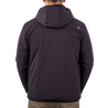 Men's Stretch Insulation Hooded Jacket Black back on model