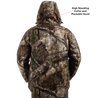 Men's Middle Fork 4-in-1 Hunting Parka Realtree APX Back hood up