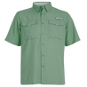 Men's Flushing Bay Short Sleeve Fishing Shirt Basil Front