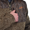 Men's Crater Valley Sweater Fleece Quarter Zip Jacket Button closure chest pocket