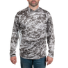 Men's Hooded Performance Layer Moss Oak Elements Agua Manta Front on model