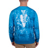 Men's Seagrass Cove Long Sleeve Performance Tee back on model