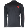 MLF Men's 1/4 Zip Performance Layer Black front on form