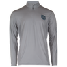 MLF Men's 1/4 Zip Performance Layer Harbor Mist Front on form