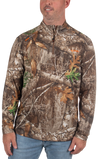 Men's Twin Rocks ¼ Zip Performance Layer Realtree Edge Front