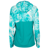 Women's Kachemak Hooded Performance Layer Teal Waves back