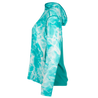 Women's Kachemak Hooded Performance Layer Teal Waves left