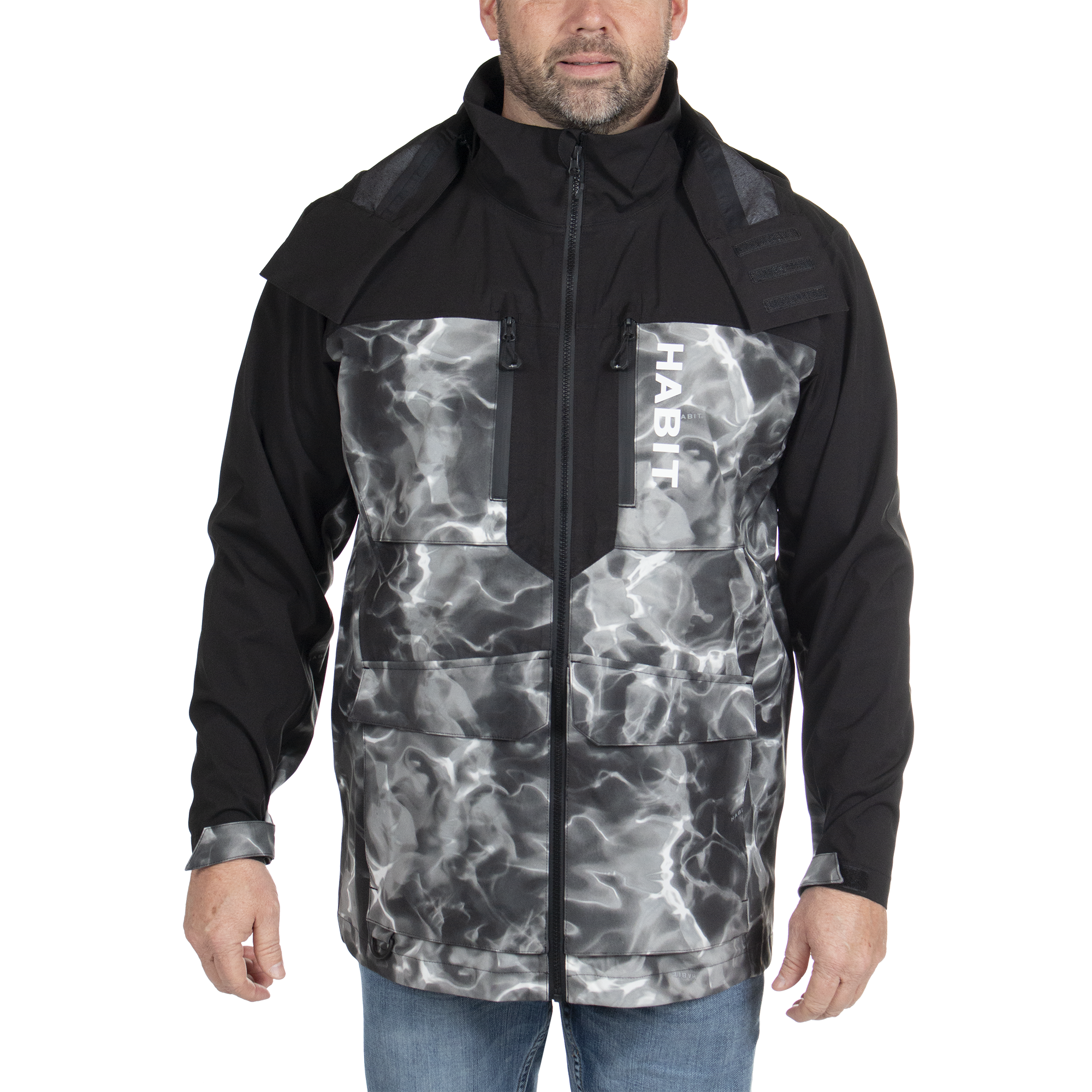 TACVASEN Mens Waterproof Lightweight Outdoor Jacket with Zip