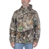 Men's Roaring Springs Packable Rain Jacket Realtree Edge front on model