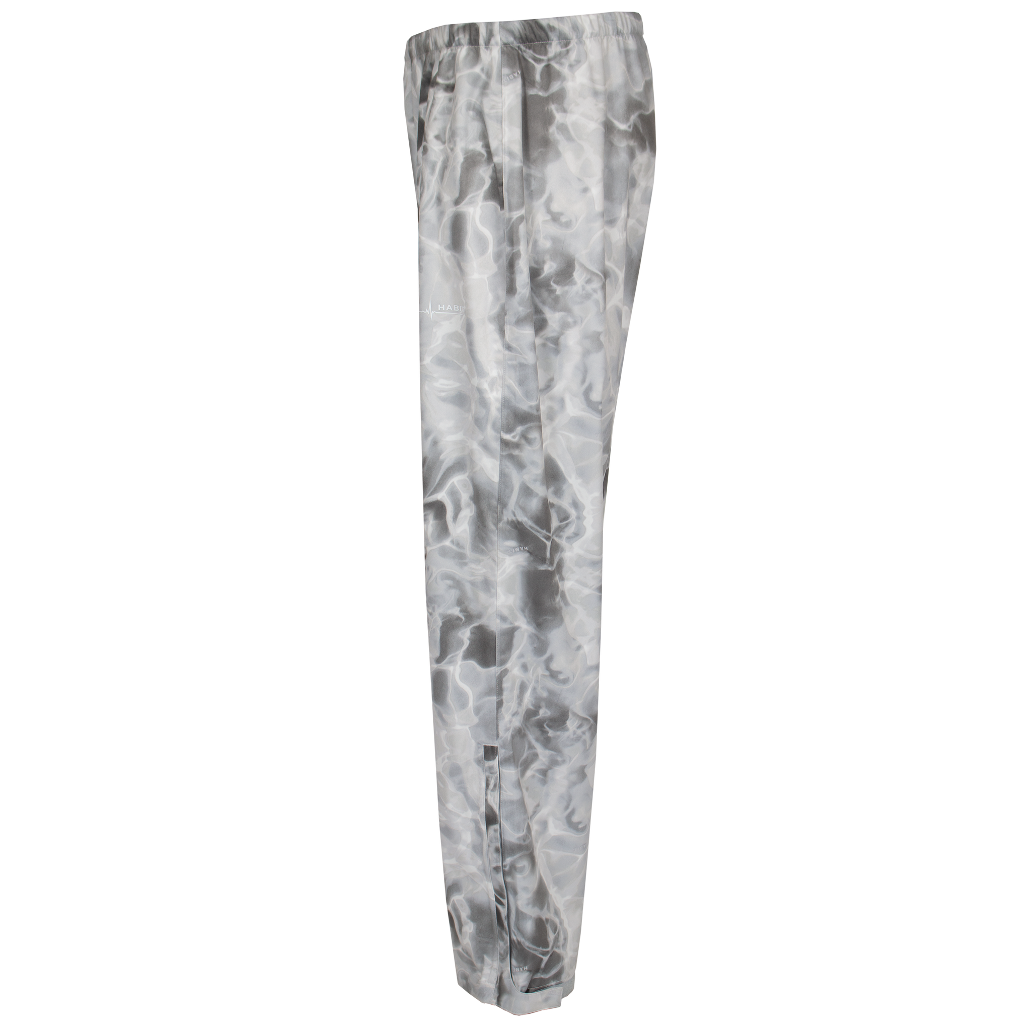 Men's Roaring Springs Packable Rain Pant Gray Waves left on form