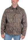 Men's Bowslayer Shirt Jacket Mossy Oak New Bottomland front on model view