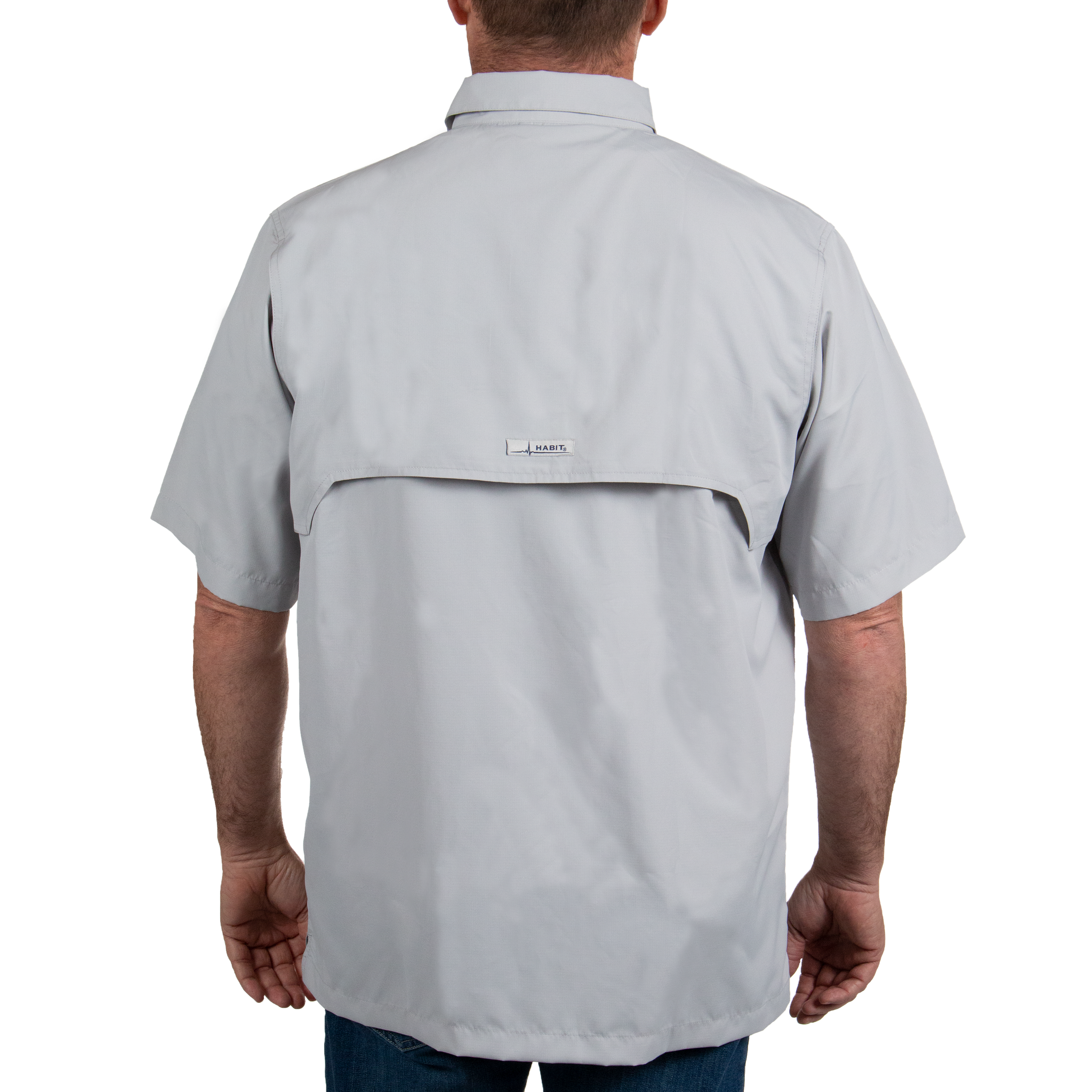 HABIT Fourche Mountain Chemise de pêche à manches courtes pour homme Protection UV UPF 40+, Carreaux à quai bleu nautique vert, Taille L HABIT Fourche Mountain Chemise de pêche à manches courtes pour homme Protection UV UPF 40+, Carreaux à quai bleu nautique vert, Taille L