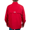 Men’s Fourche Mountain Long Sleeve River Guide Fishing Shirt Brick Red Back