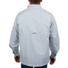 Men’s Skirr River Long Sleeve River Guide Fishing Shirt Dockside Granite Gray Back