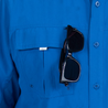 Men’s Forage River Long Sleeve River Guide Fishing Shirt Sunglasses Holder