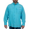 Men’s Forage River Long Sleeve River Guide Fishing Shirt Crystal Seas front