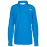 Youth Long Sleeve Fishing Guide Shirt Bahama Blue Front