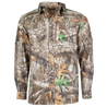 Men's Hatcher Pass Long Sleeve Camo Guide Shirt Realtree Edge Front on form