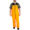 Men's Cedar Branch Insulated Waterproof Bibs Blaze Orange front on model view