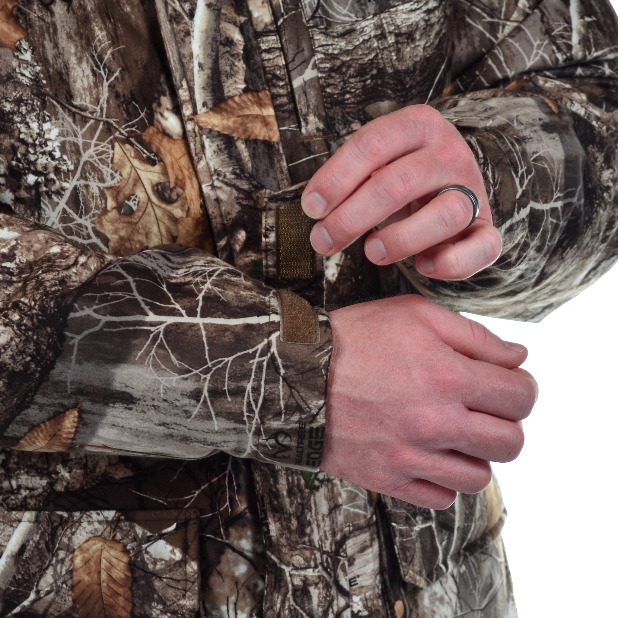 Men's Cedar Branch Insulated Waterproof Parka hook and loop closure adjustable cuff