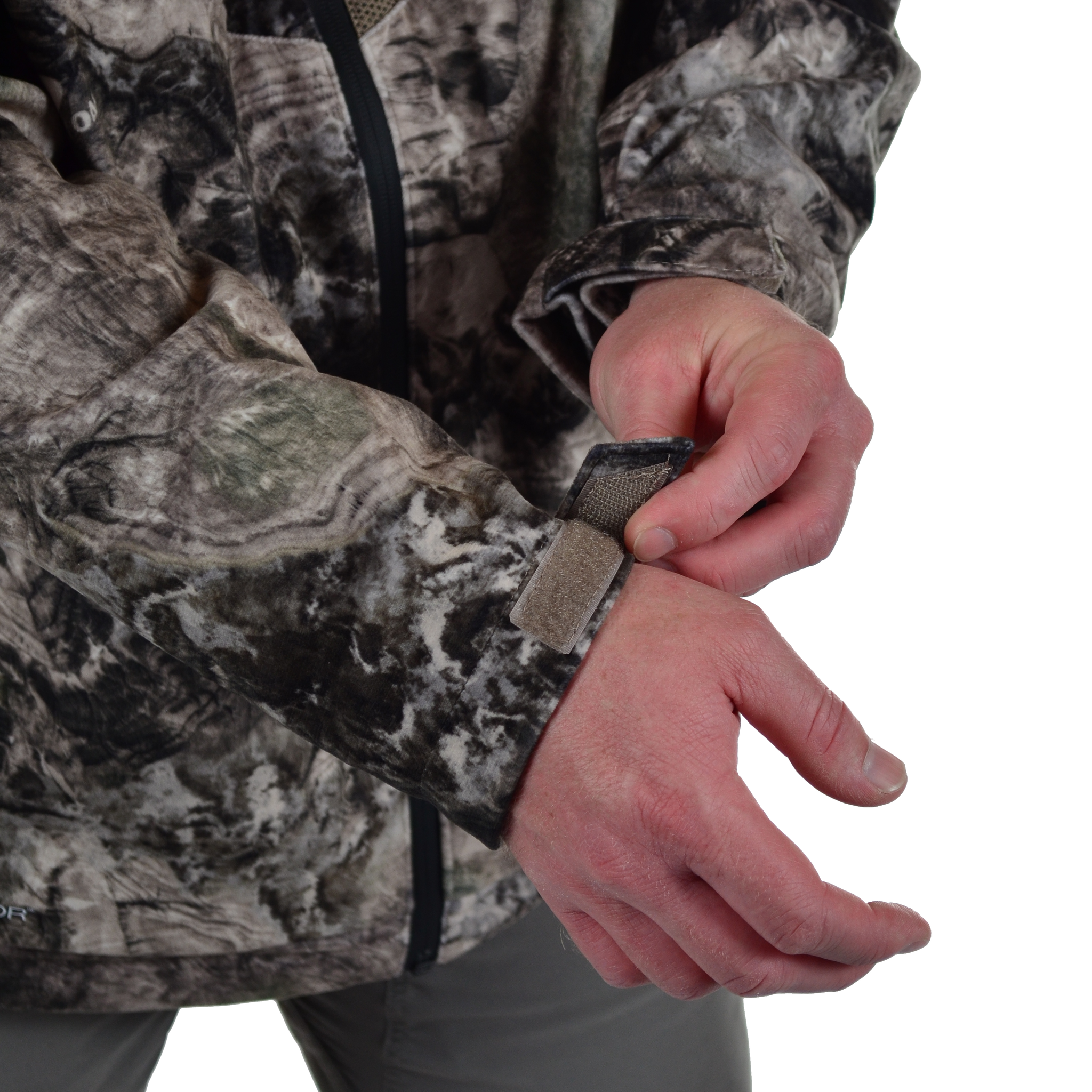 Men's Ripley Trail Stretch Waterproof Jacket hook and loop closure adjustable cuff