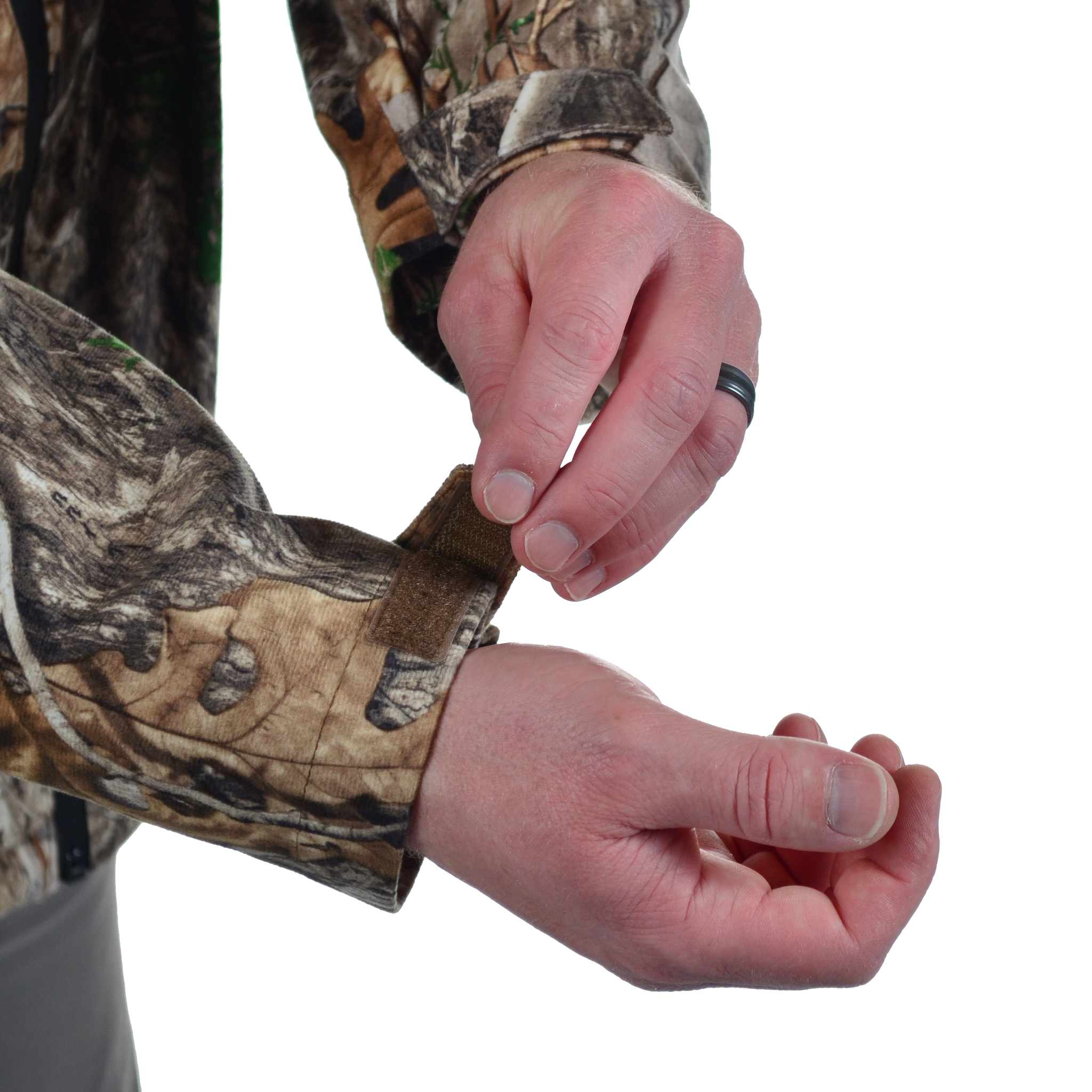Men's Ripley Trail Stretch Waterproof Jacket hook and loop closure adjustable cuff