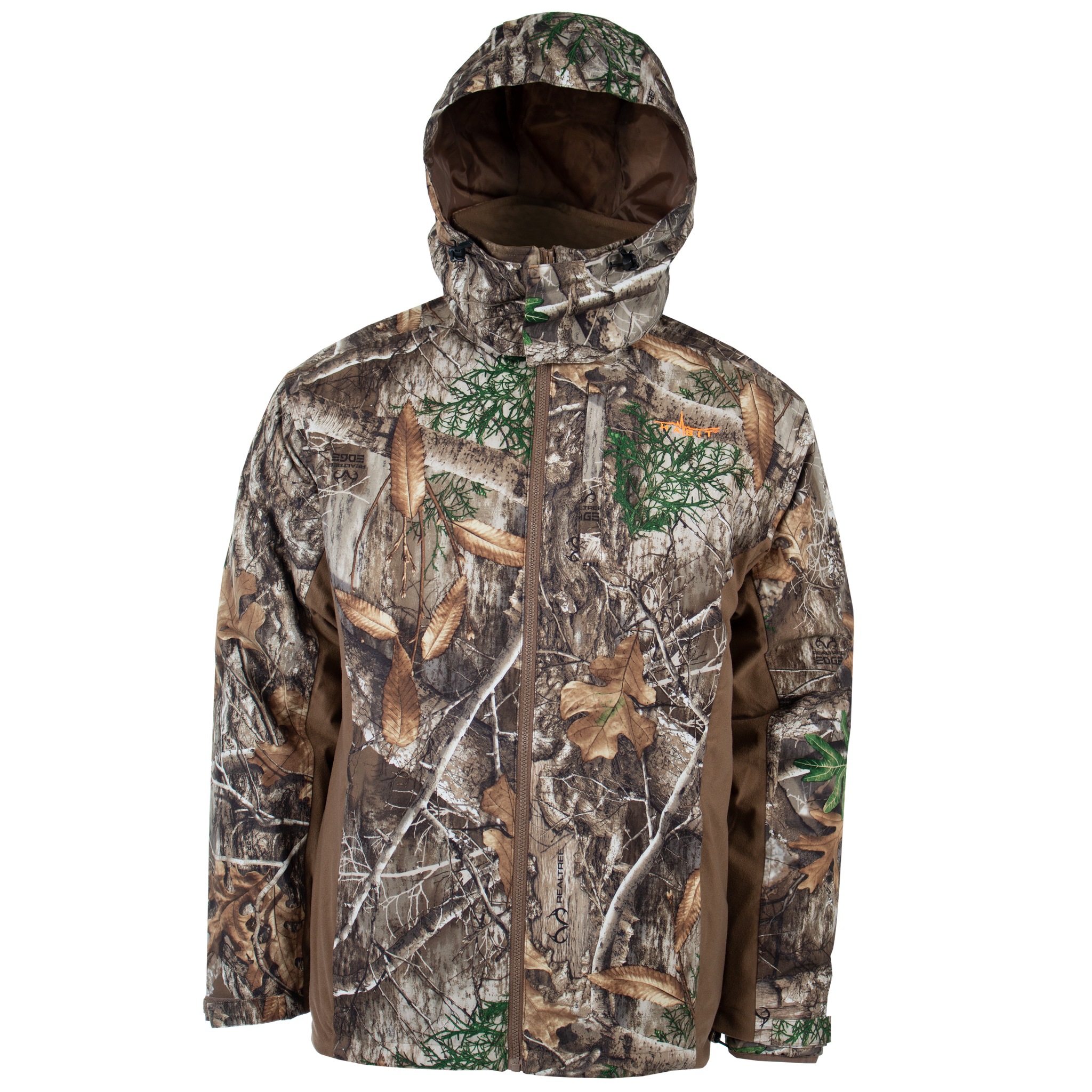 Men's Middle Fork 4-in-1 Hunting Parka Realtree Edge Front on form