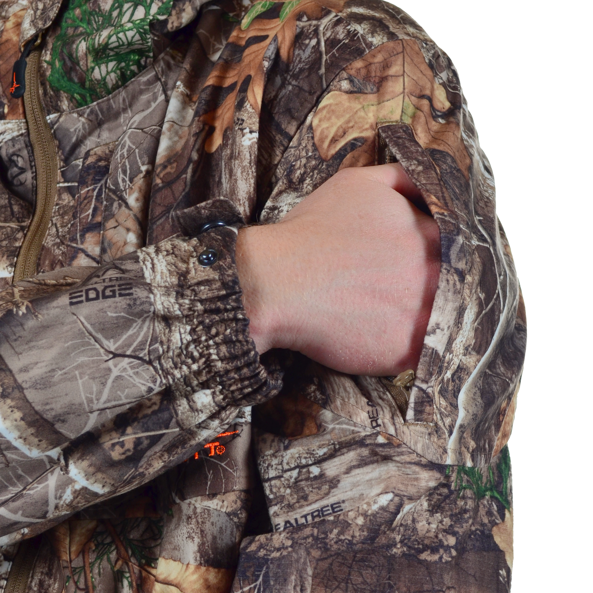 Men's Buck Hollow Waterproof Jacket zippered arm pocket